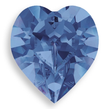Swarovski Crystal Sapphire Heart Fancy Stone