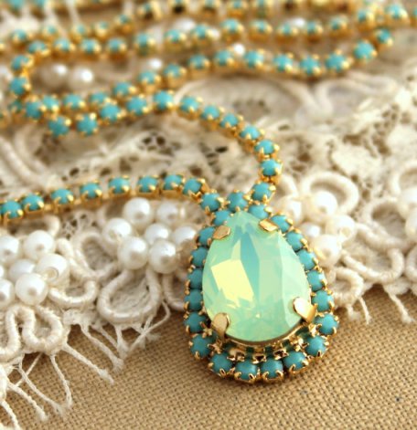 Wedding Mint gold jewelry