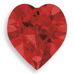 Swarovski Crystal Heart Light Siam