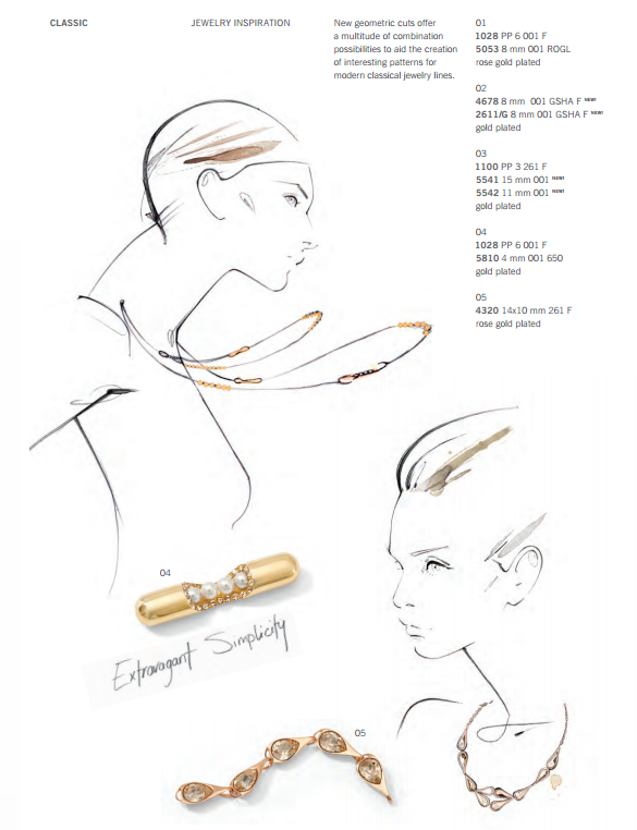 Classic Jewelry Inspiration Swarovski Elements Fashion and Color Trends