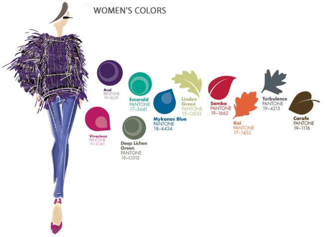 Pantone Fashion Color Trends Fall 2013