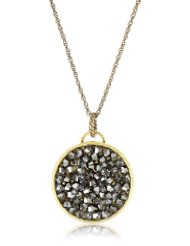Swarovski Crystal Silver Night Crystal Rocks Necklace