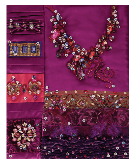 Glamour Components Flag Swarovski Elements Fashion and Color Trends