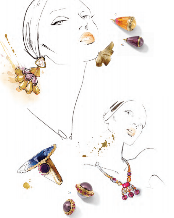 Glamour Jewelry Inspiration Swarovski Elements Fashion and Color Trends