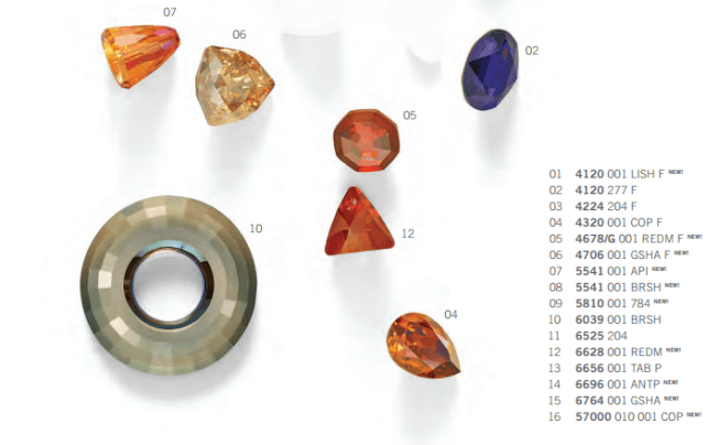 Romantic Product Inspiration Swarovski Elements Fashion and Color Trends