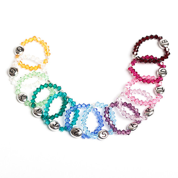 Swarovski Crystal Stretch Rings Personalized just for you