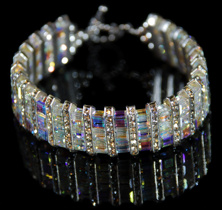 Swarovski Cube Bracelet Crystal AB