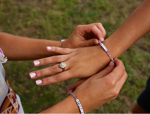The Little Words Project Swarovski Friendship Bracelets Share