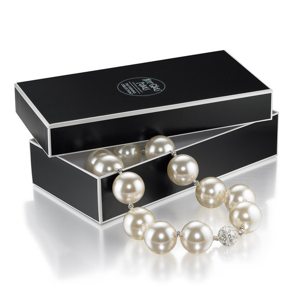 White Swarovski Pearl Necklace from Hot Girls Pearls