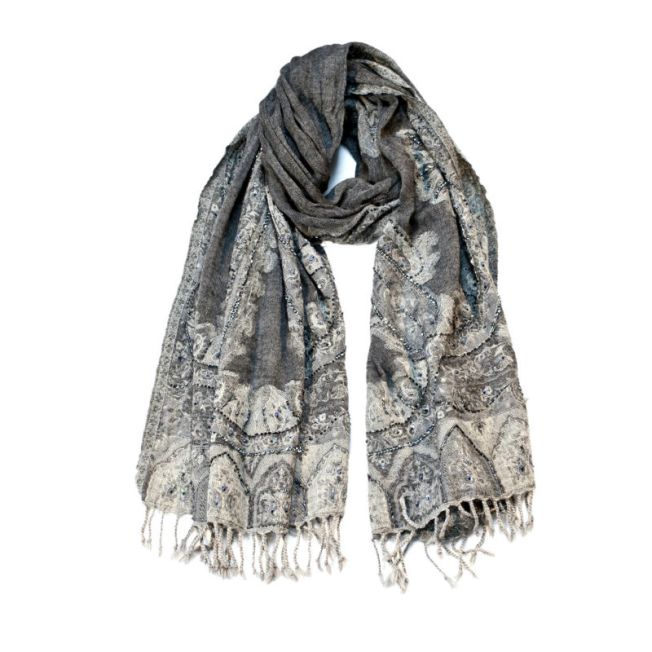 Swarovski embellished Pashmina scarf