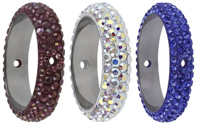 Swarovski Crystal 85 001 BeCharmed Pave Thread Ring Bead New Innovations Fall Winter 2015-16