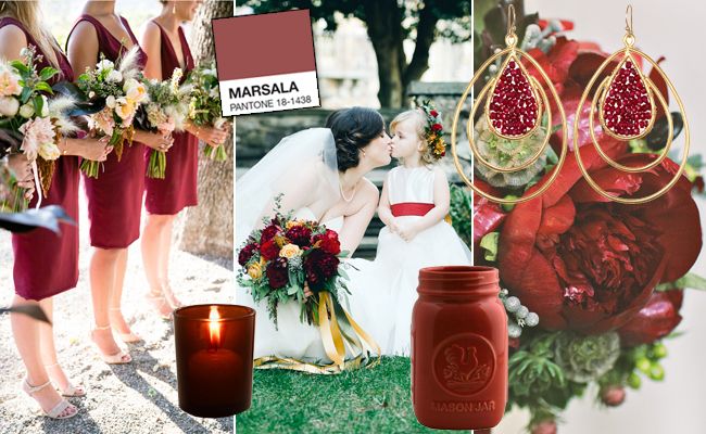 Marsala Wedding Inspirations