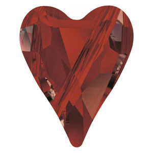 Swarovski Crystal Red Magma Heart
