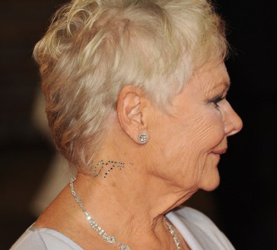 judi-dench-Swarovski Crystal Body Tattoo