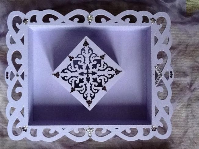 DIY Lavendar frame and crystal embellished box from Rainbows of Light