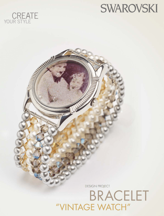 DIY Swarovski Crystal Watch Free Design and Instructions