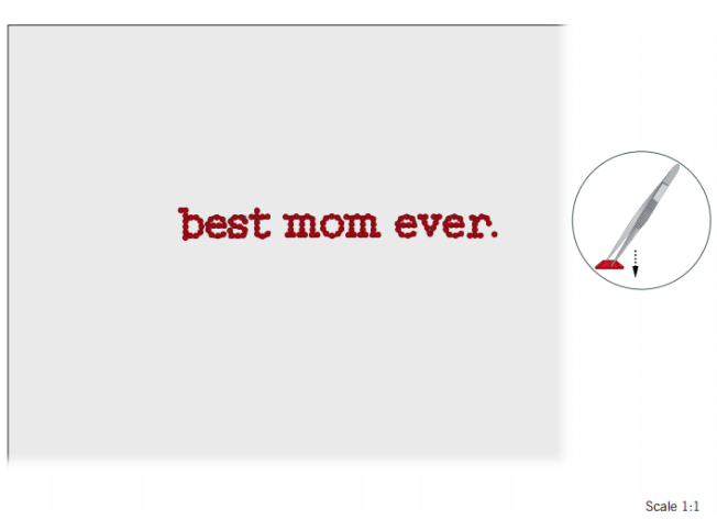 DIY Mothers day sparkling bracelet design inspiration Step 2b