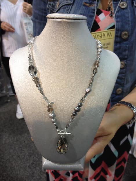 Bead and Button Trade Show 2015 Rainbows of Light Swarovski Crystals patina necklace