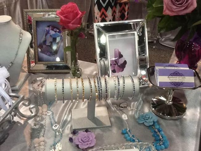 Bead and Button Trade Show 2015 Rainbows of Light Swarovski Crystals Stretch Bracelets