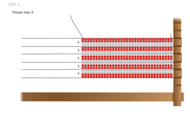 DIY American Dream Swarovski Crystal Bracelet Instructions Step 4
