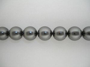 Swarovski Crystal Pearls Dark Grey Fahsion Trends