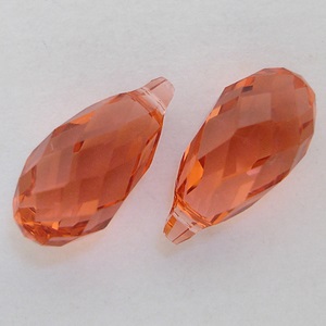 Swarovsi_6010_Briolette_Pendants_Padparadscha