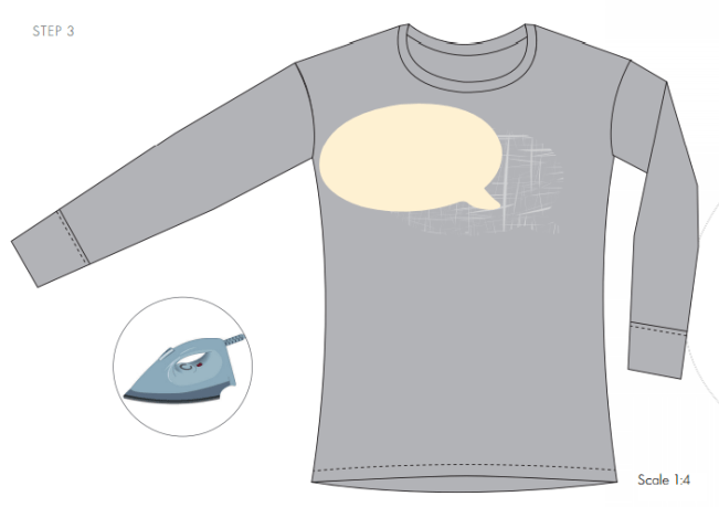 DIY Sparkle on shirt embellished with Swarovski Crystal Flatback Rhinestones jet black step by step instructions 3b