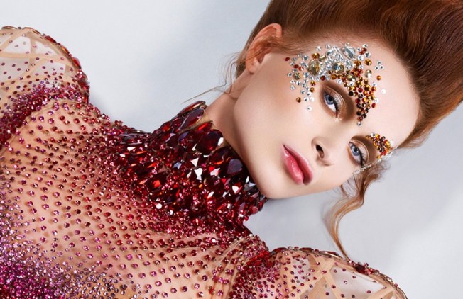 Swarovski Crystals on face
