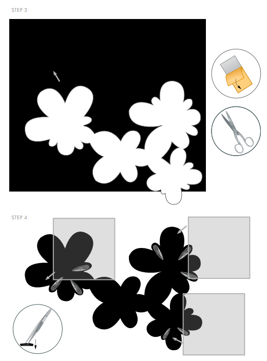 DIY Free Design and Instructions Swarovski Crystal Necklace Frozen Florets Step 3