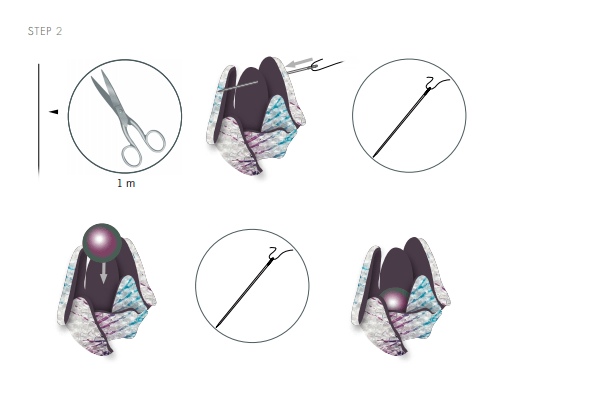 DIY Free Design and Instructions Swarovski Crystal Necklace Velvet Orchid step 2.PNG
