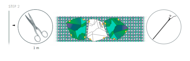 DIY Swarovski Crystal Bangle Bracelet New Design and Instructions Step 2