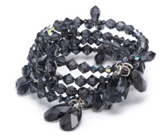 Free Swarovski Crystal Bracelet Design using New Spring Summer 2017 Innovations Graphite multi stranded bracelet