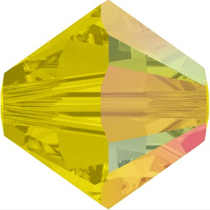 New Swarovski Crystal Color Bicone Beads Yellow Opal AB Spring Summer 2017 Innovations