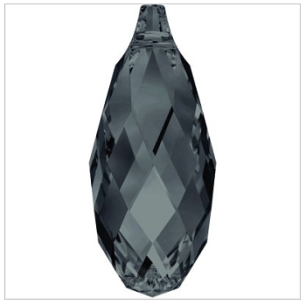 New Swarovski Crystal Color Graphite 6010 Briollette Pendant Spring Summer 2017 Innovations.PNG