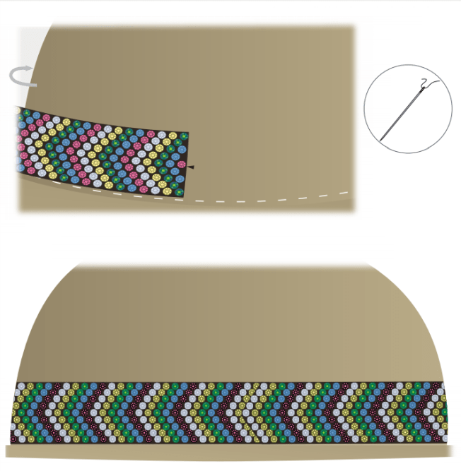 Free DIY Swarovski Crystal Hat Design wholesale Swarovski Crystals from Rainbows of Light.com step 2