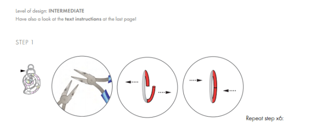 DIY Free Swarovski Crystal Necklace Design and Instructions Step 1