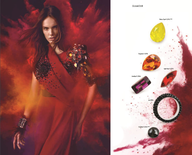 Swarovski Crystal Fire Glamour color and jewelry trends Spring and Summer New Innovations
