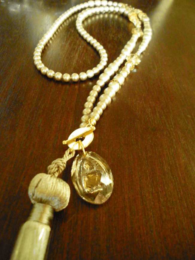 Swarovski Crystal and Pearl Tassel Necklace Design Inspiration wholesale Crystal Beads