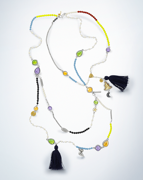 Swarovski Crystal Necklace and tassel design inspiration ShinyLacquerPro_Necklace