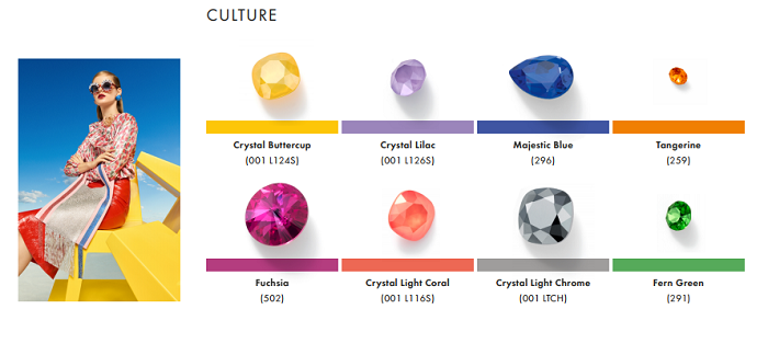 Swarovski Crystal Spring Summer Color Trend Information Culture trend
